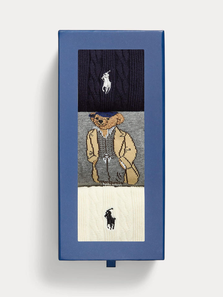 POLO BEAR SOCK 3-PK