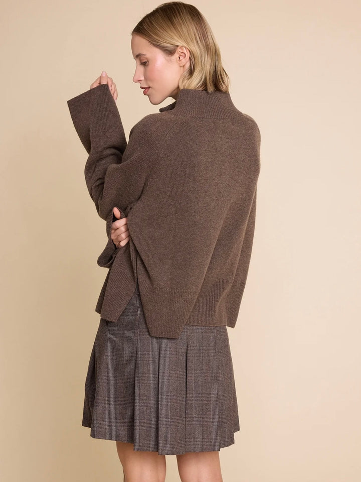 School 25 wool check skirt