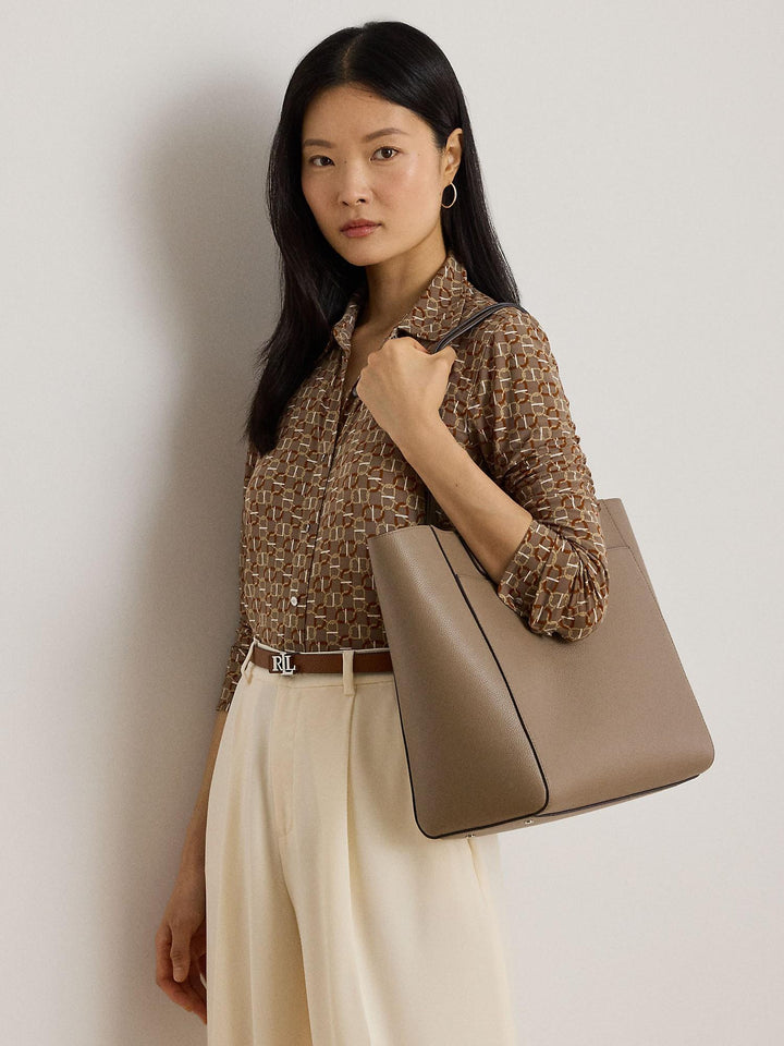 Pebbled Leather Large Cameryn Tote Bag