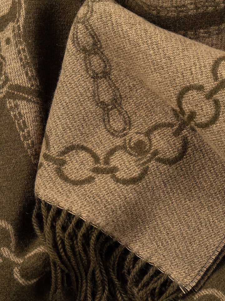 Jacquard wrap scarf