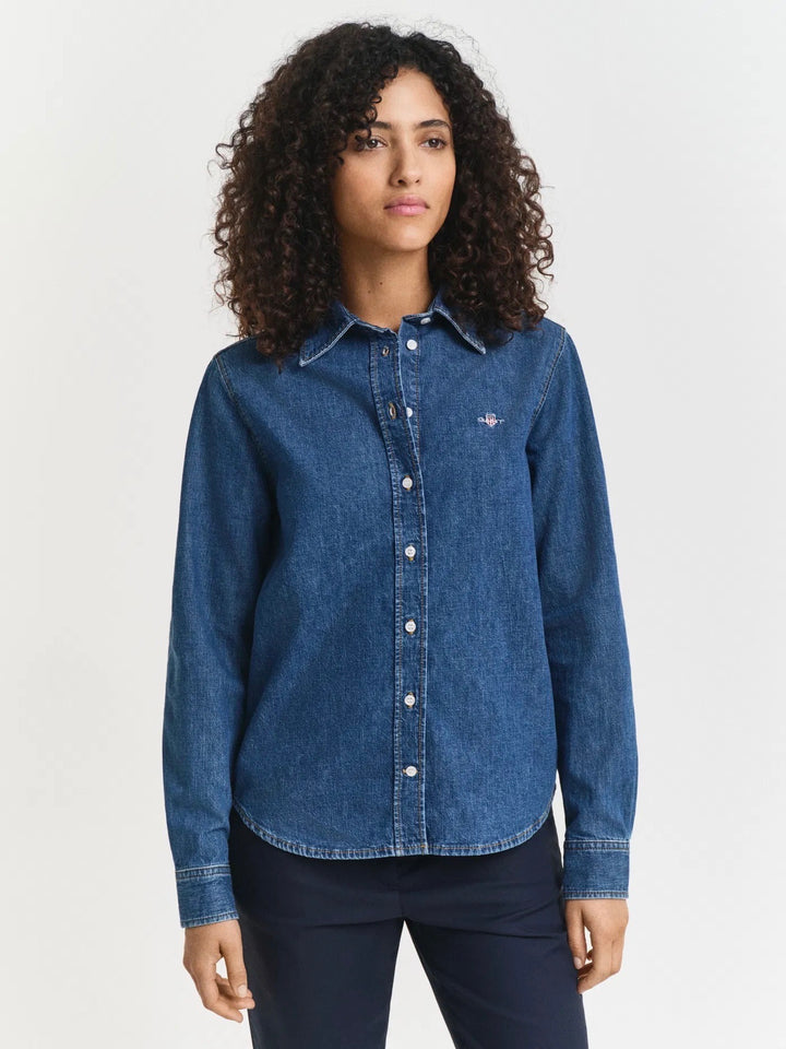 Regular denim shirt