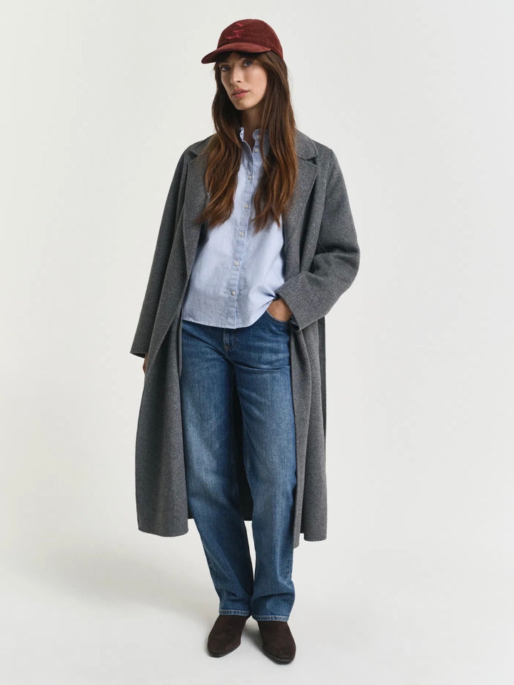 Reg classic oxford frill blouse