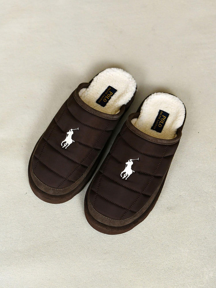 Reade Suede Trim Quilted Slipper