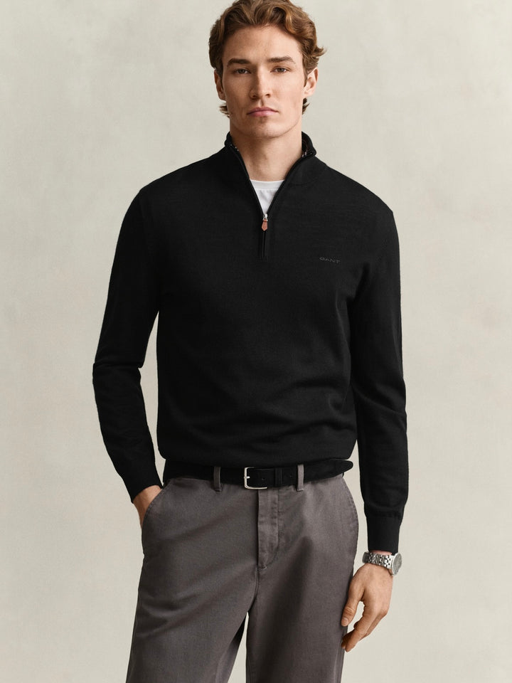 Extrafine Merino Wool Half Zip