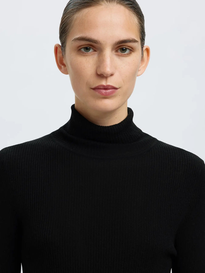 SLFIngridLS knit rollneck