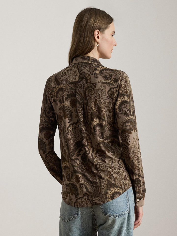 Paisley jersey shirt