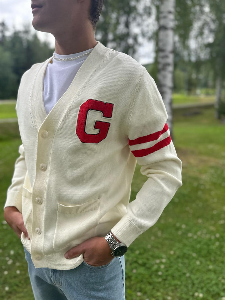 Varsity cardigan