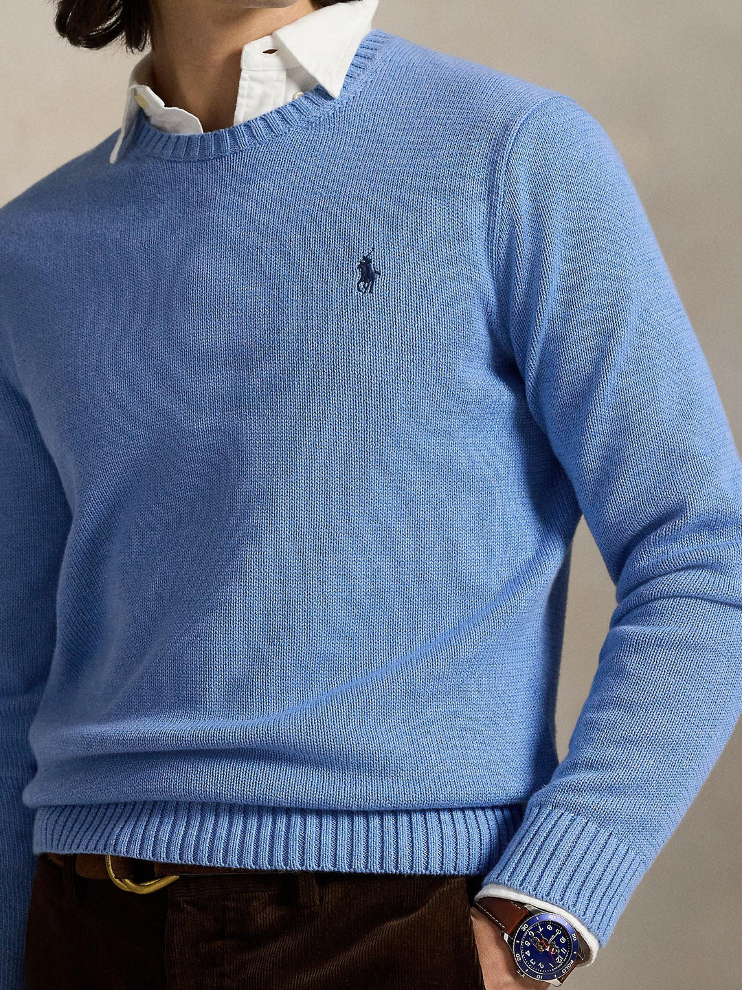 Cotton crewneck sweater