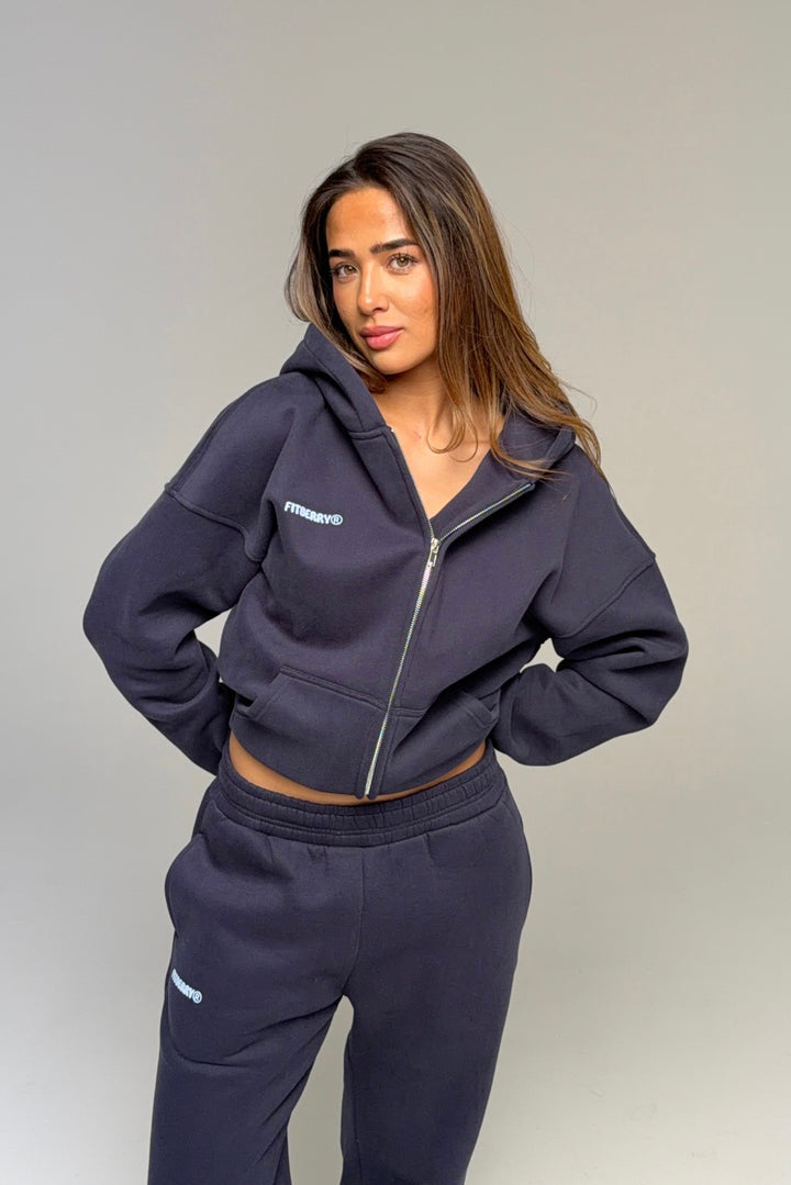 Signature Oversized Zip Hoodie