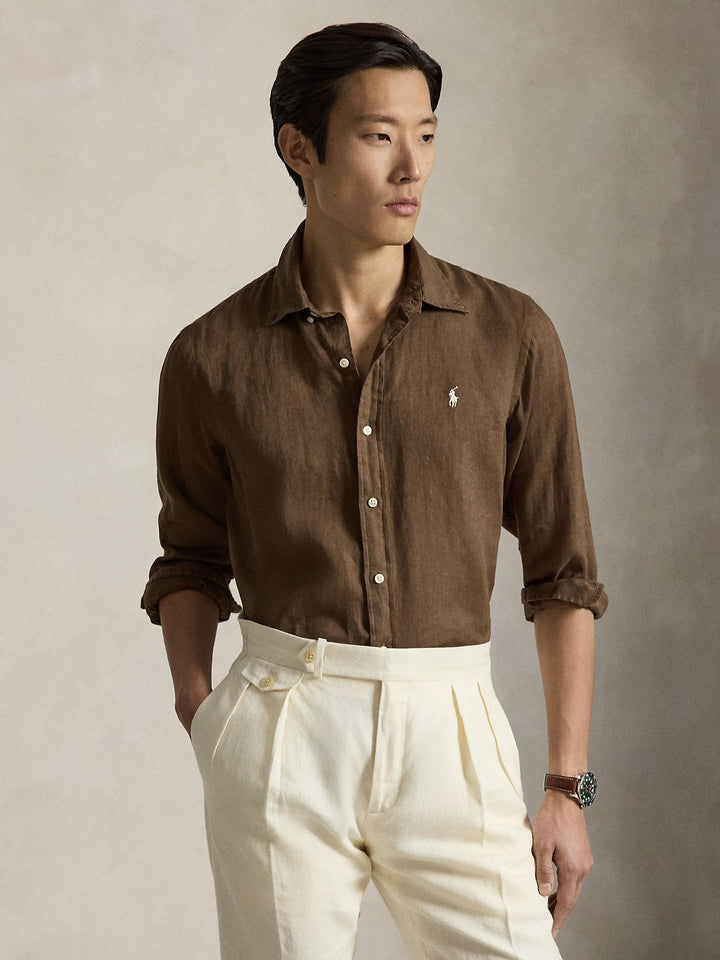 Custom fit linen shirt