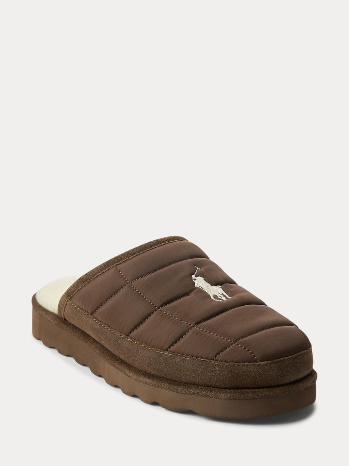Reade Suede Trim Quilted Slipper