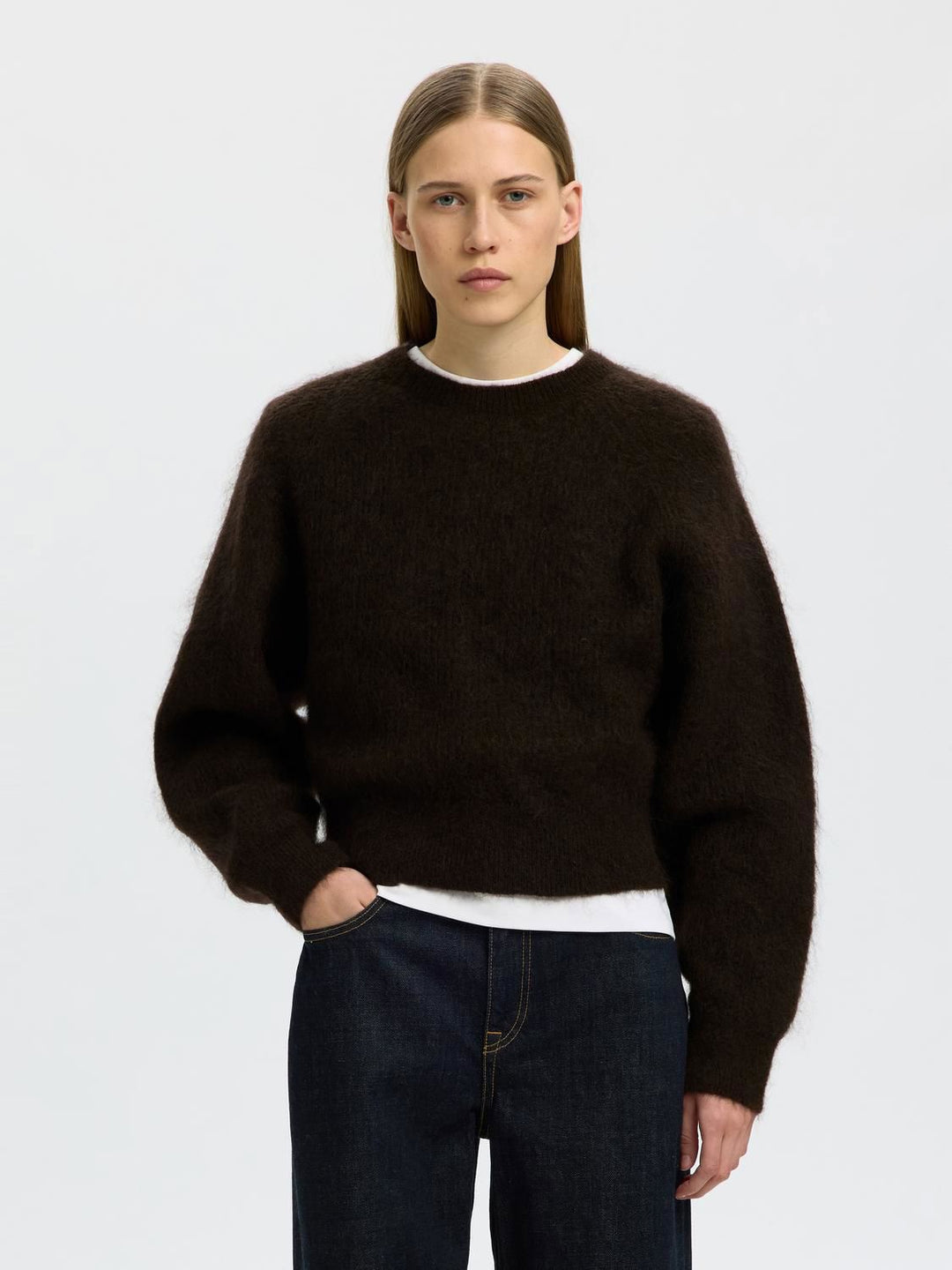 Slwmira Ls Knit Short O-Neck Noos