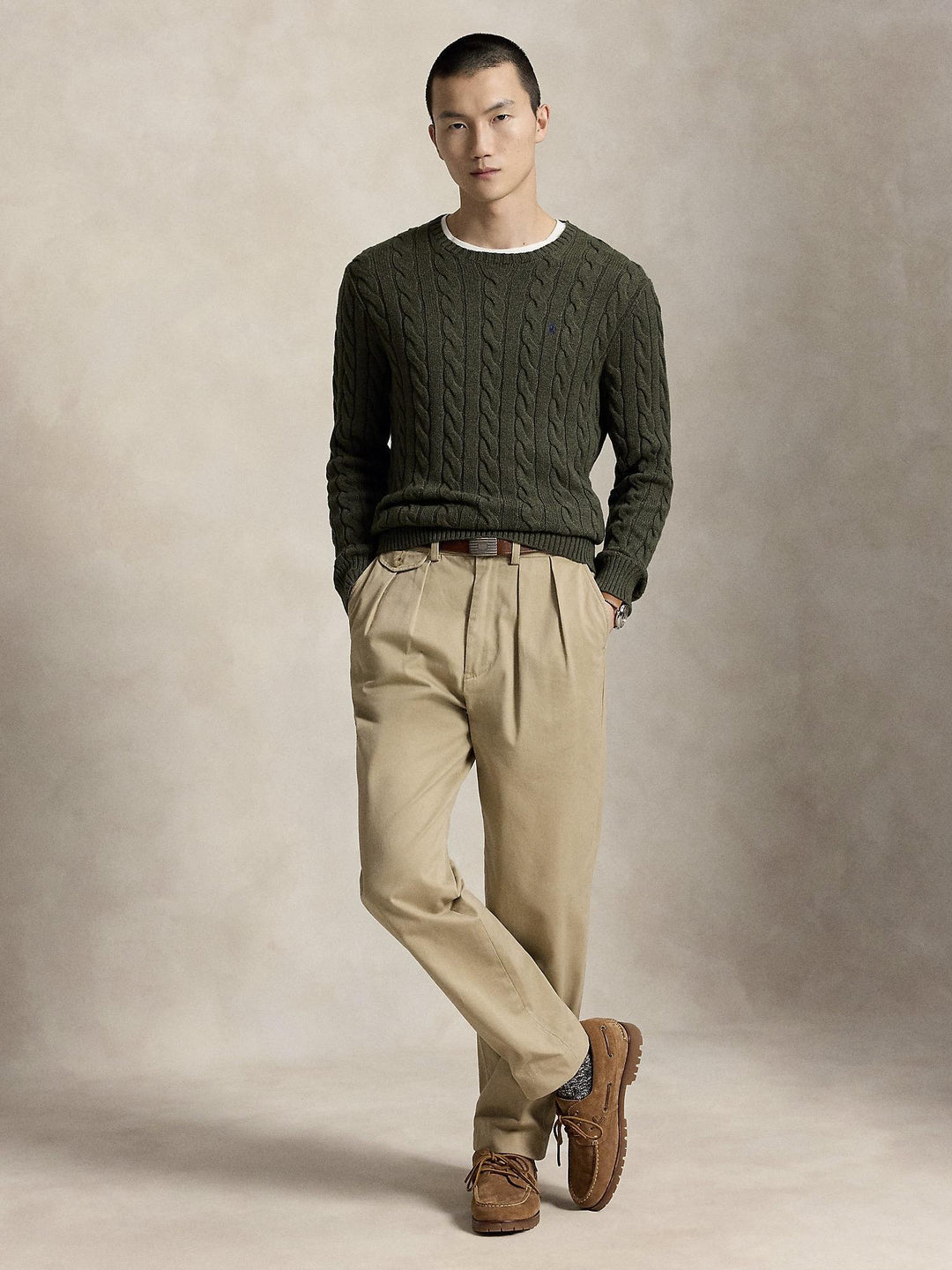 Cable Knit Cotton Sweater