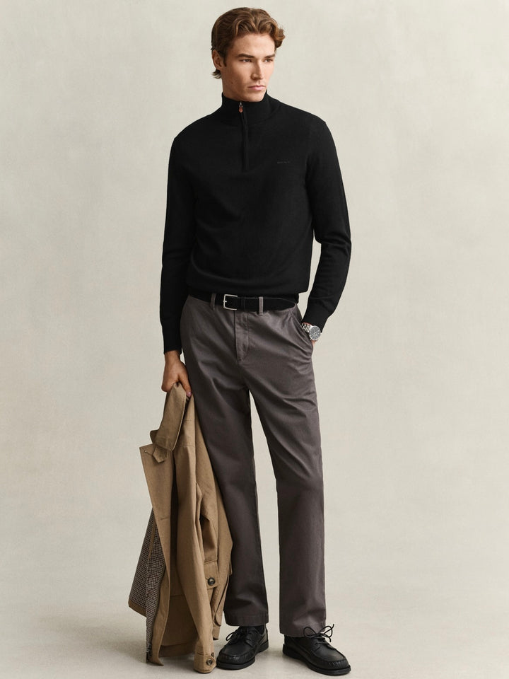 Extrafine Merino Wool Half Zip