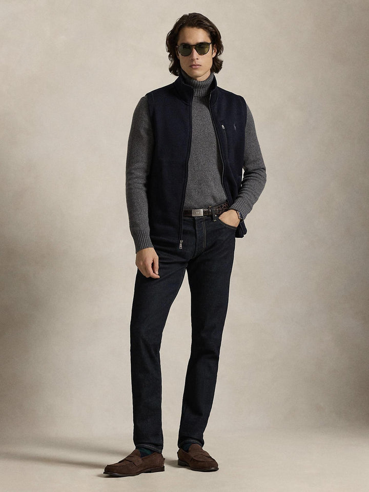 Brushed Fleece Mockneck Vest