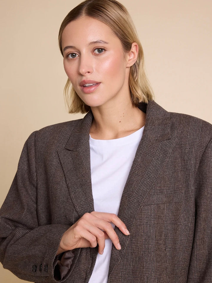 The kid wool check blazer