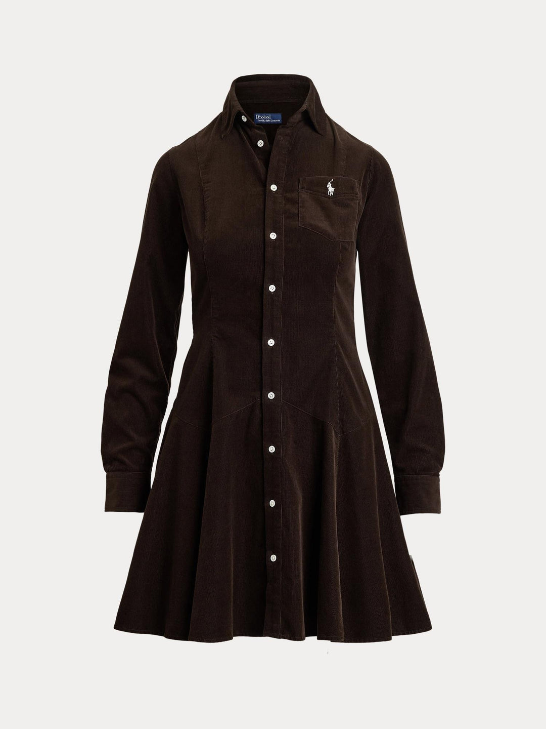 Corduroy A-line ShirtDress