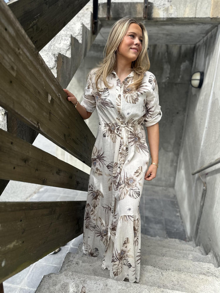 Long Button Dress
