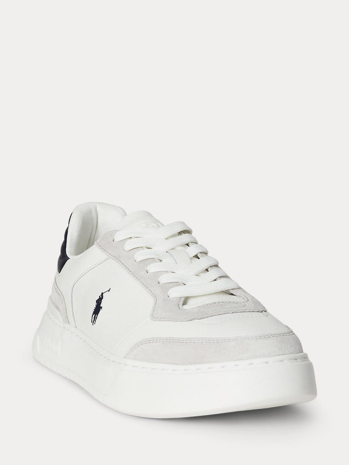 LEATHER-SUEDE SNEAKER