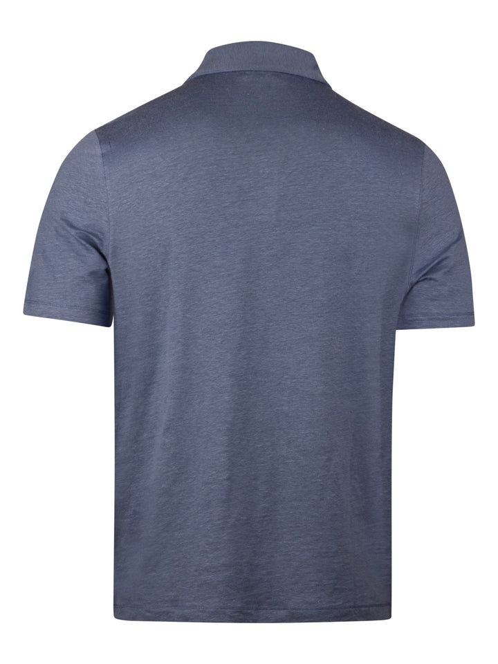 Polo shirt linen stretch