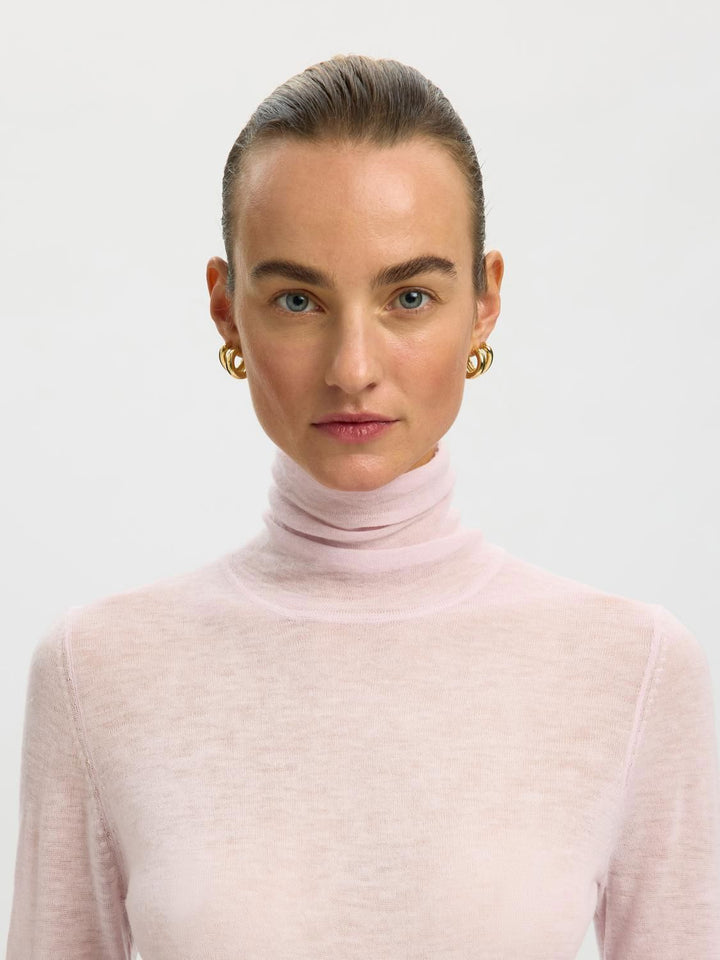 Slwvendy Wool Ls Knit Roll Neck Noos