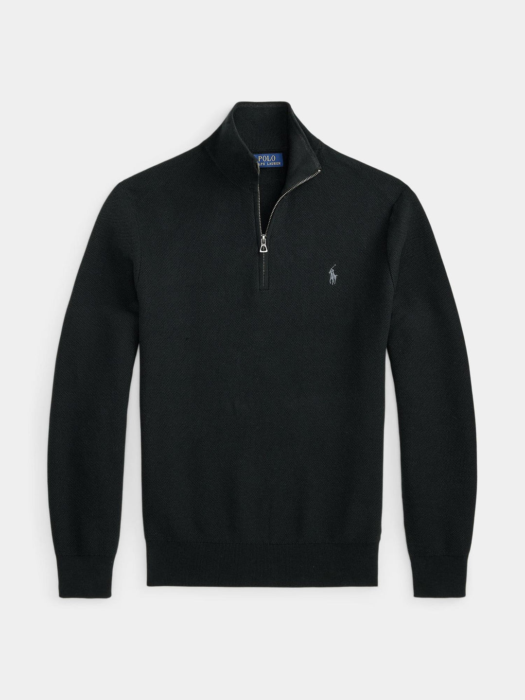 Cotton quarter zip sweater