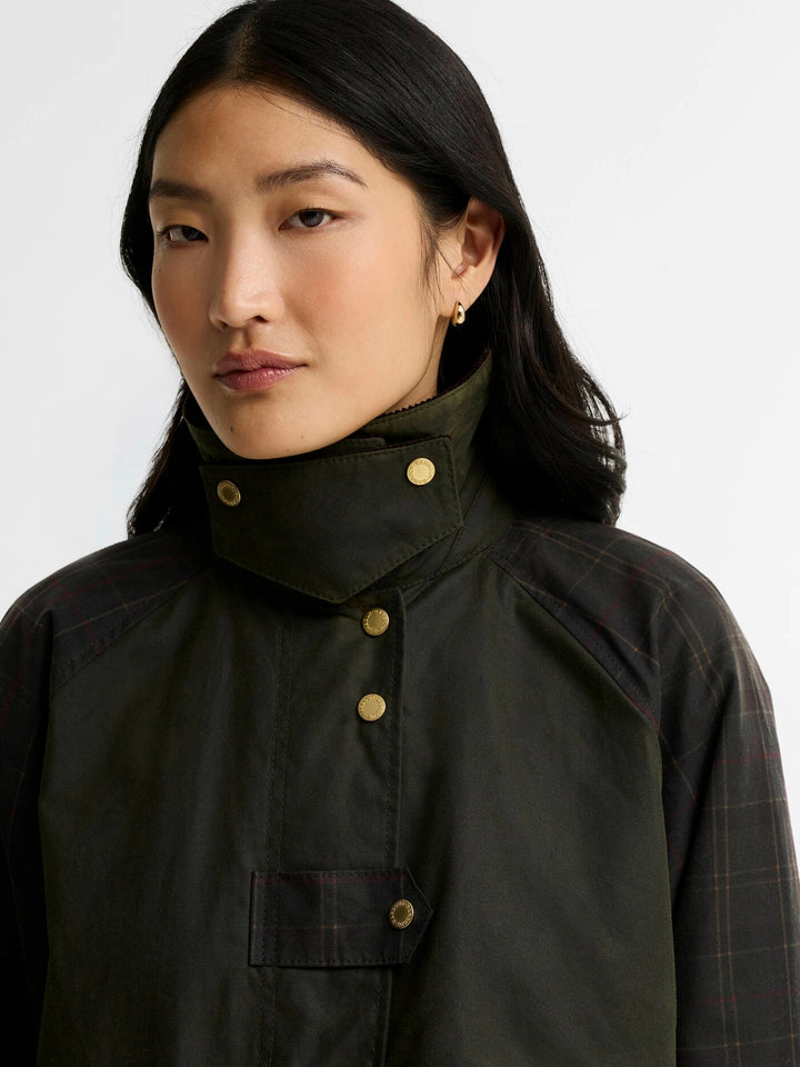 Barbour Checked Kirklees Wax Jacket