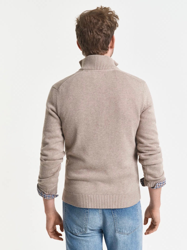 Casual Cotton Half Zip