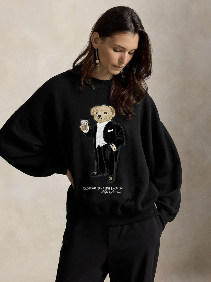 Martini Polo Bear Patch Crewneck