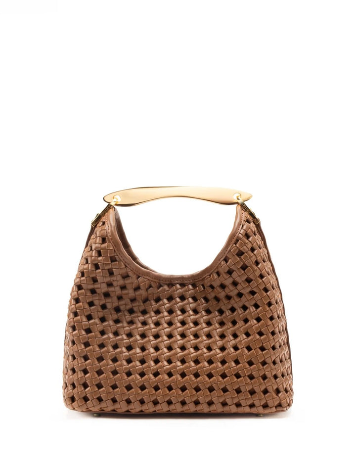 Small Boomerang Woven Leather