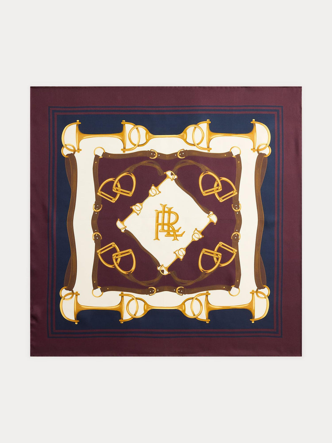 Equestrian silk scarf