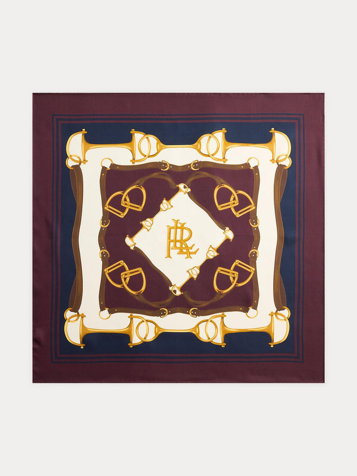 Equestrian silk scarf