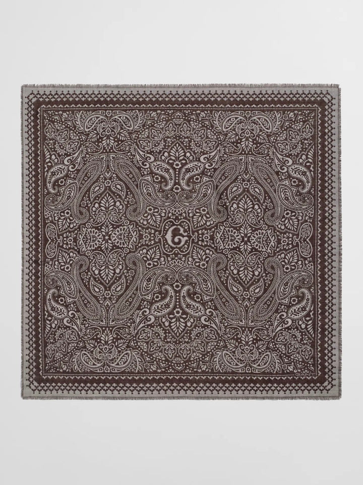 Merino Wool Paisley Scarf