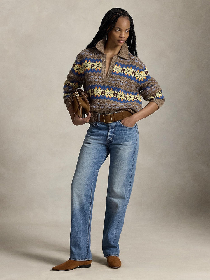 Fair Isle Wool Blend Sweater