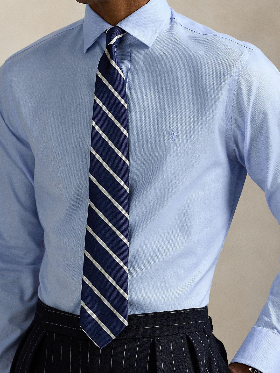 Custom fit textured shirt