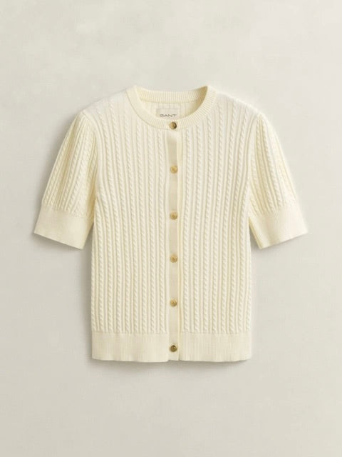 Cotton Cable Ss Cardigan