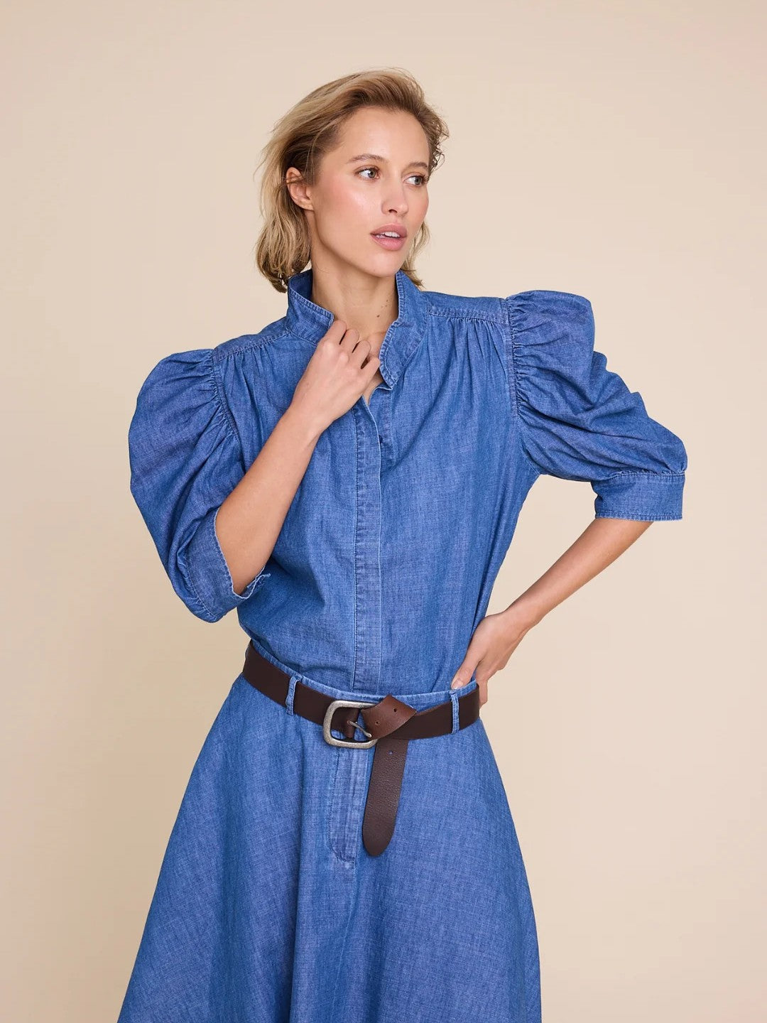 Fiona Denim Blouse