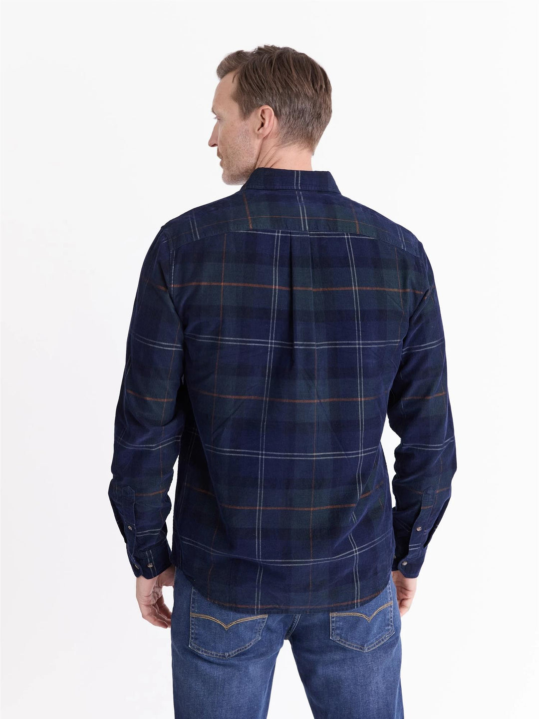 Corduroy rutete skjorte