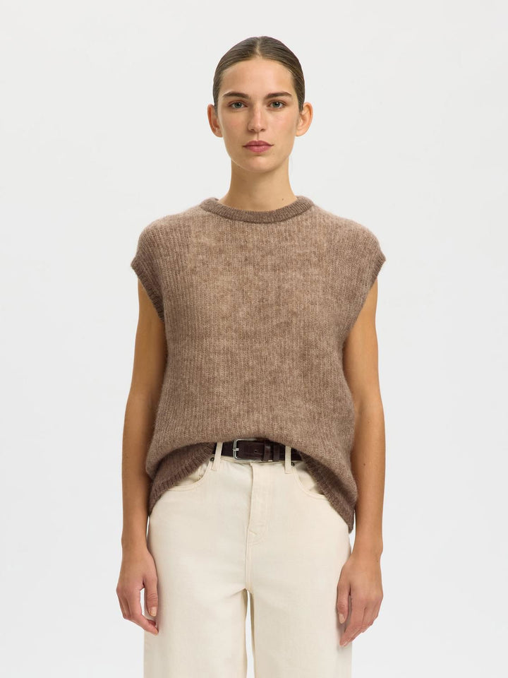 Slflulu Loose Knit O-Neck