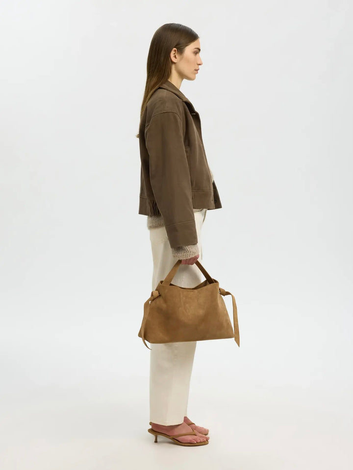 Slfstella Medium Suede Bag