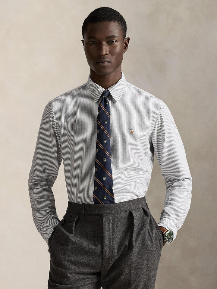 Custom Fit Striped Oxford Shirt
