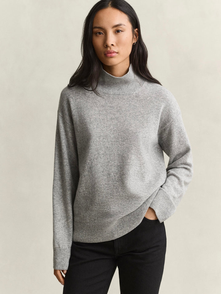 Superfine Lambswool Mockneck