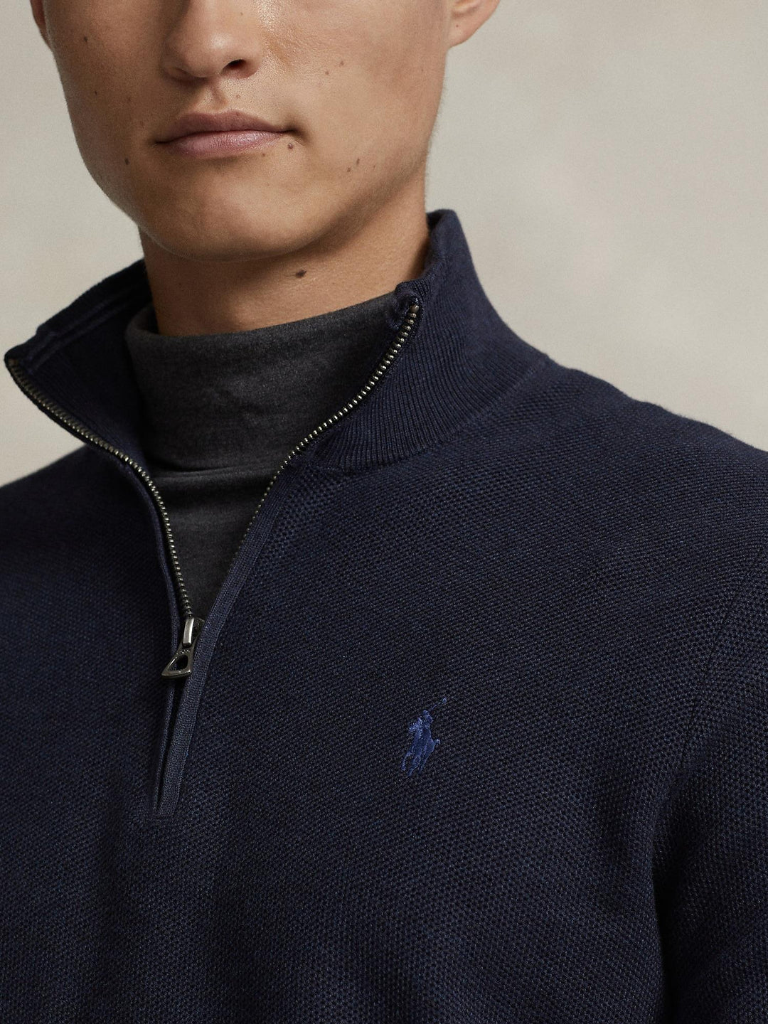 Knit Cotton Quarter Zip