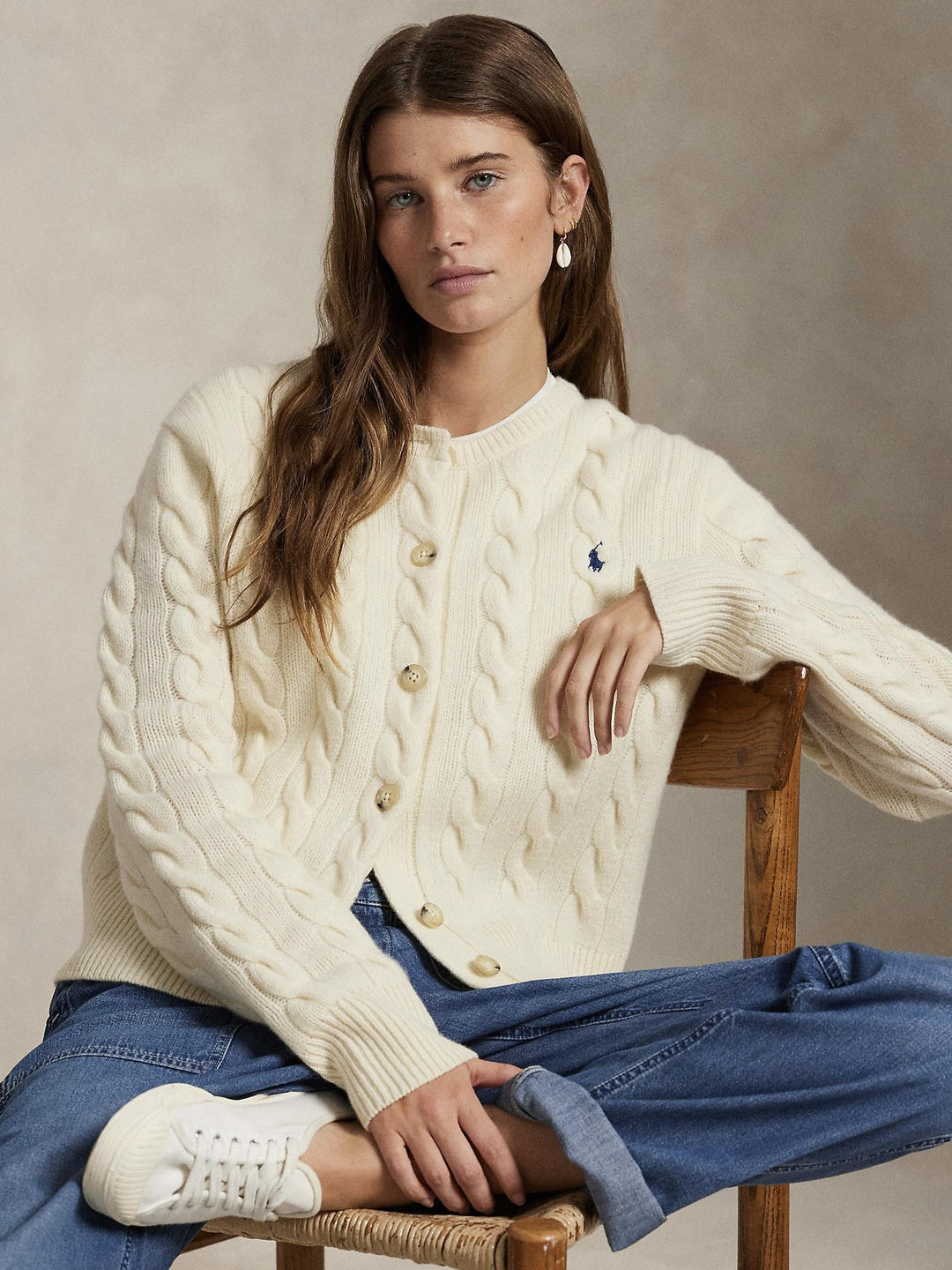Wool cashmere cardigan