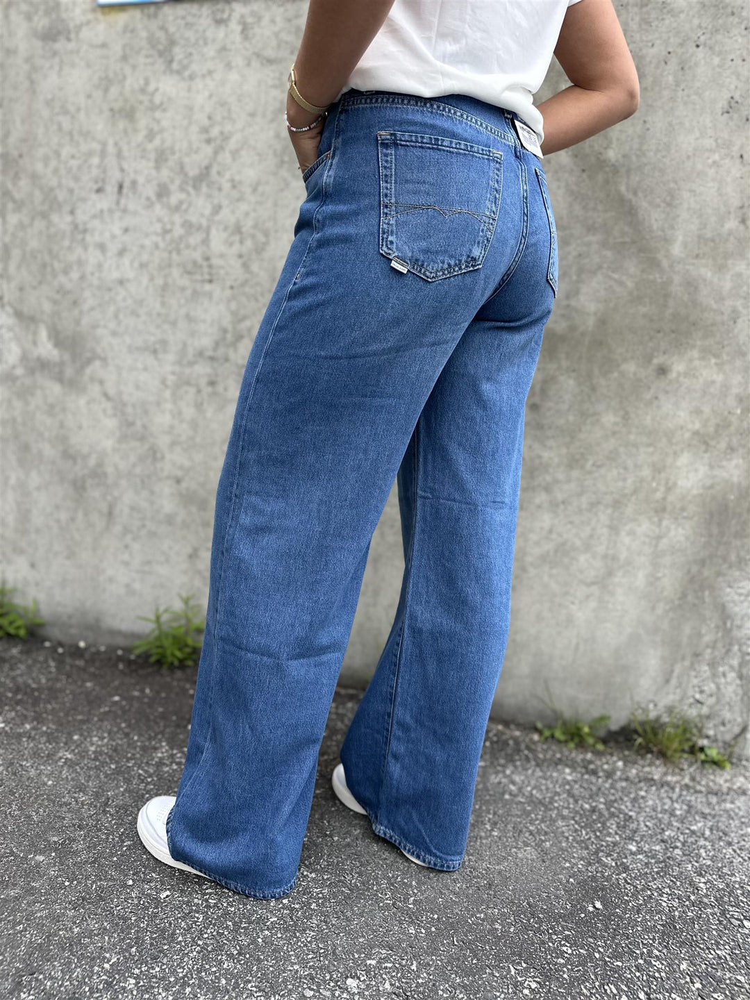 Wide leg in denim