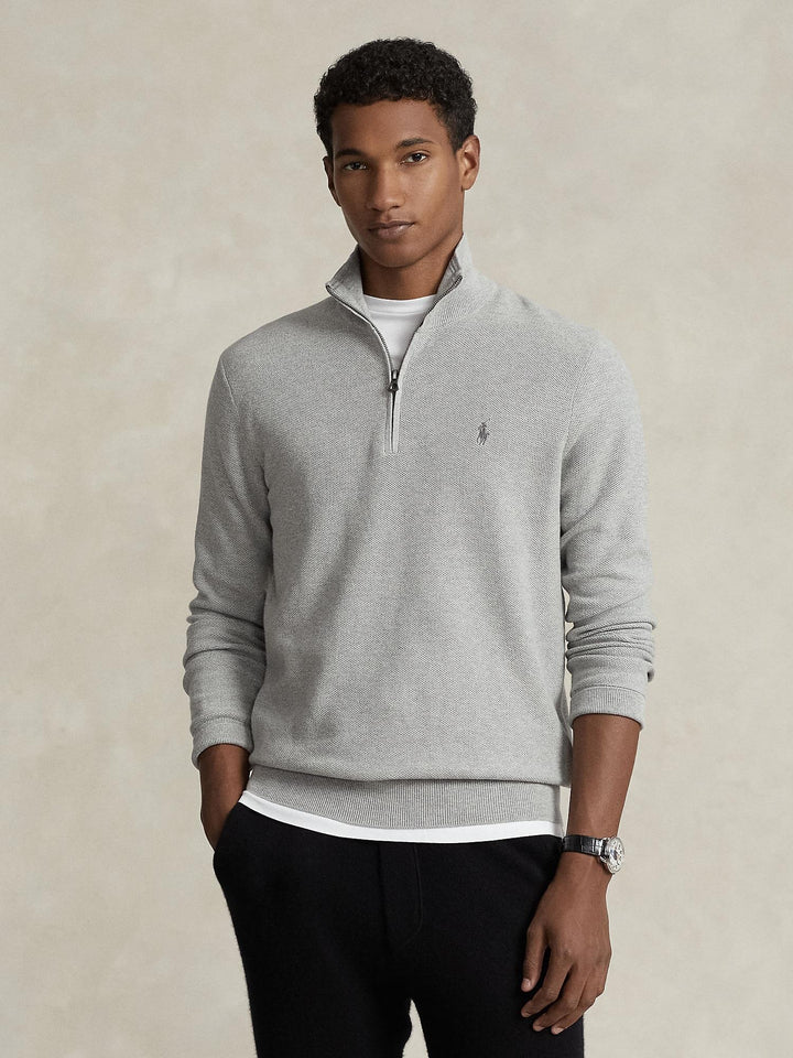 Knit Cotton Quarter Zip