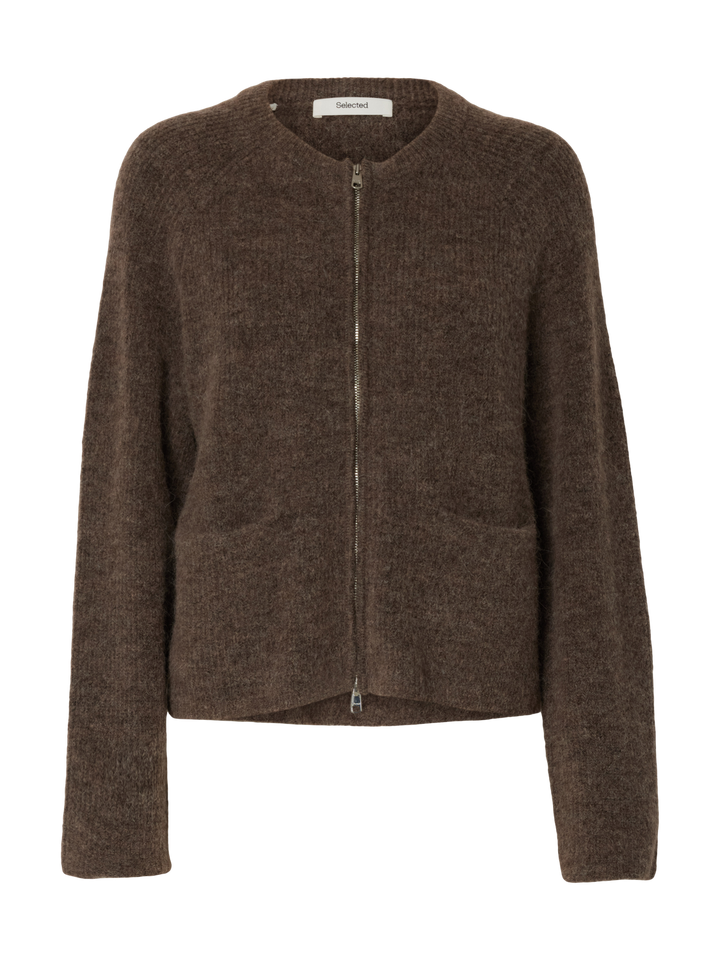 Slfsia Ras Ls Knit Short Cardigan