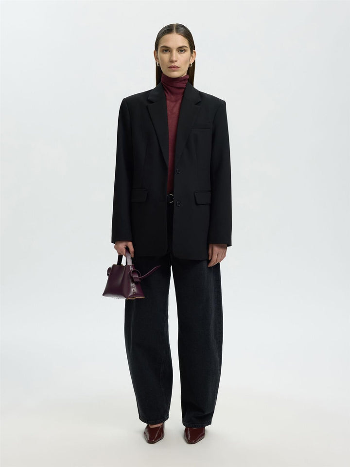 Slwvendy Wool Ls Knit Roll Neck Noos