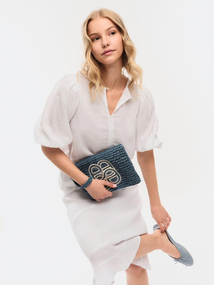 Mim Straw Clutch