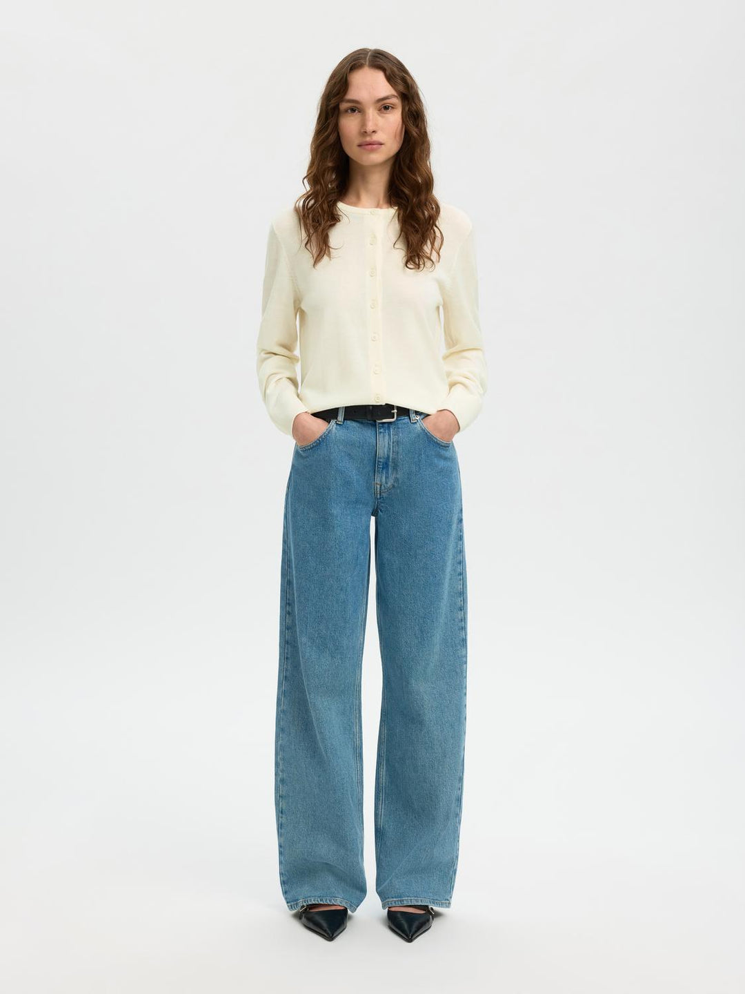 Slwthea Ls Knit Merino Cardigan Noos